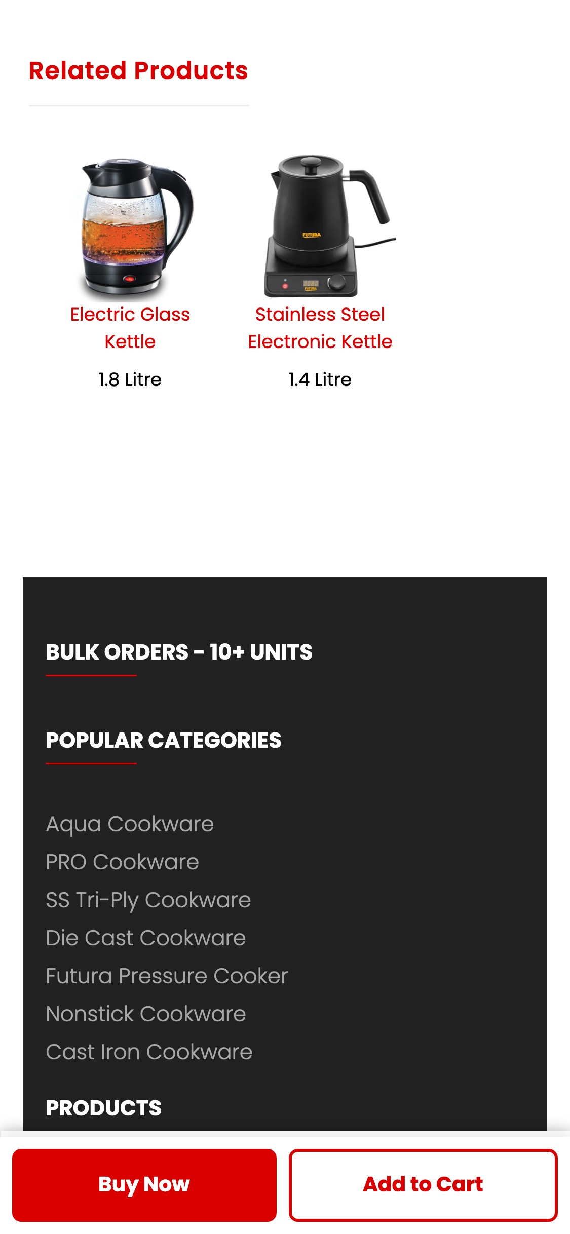 Hawkins (buyhawkins.in) — Mobile PDP (Related Products Section)